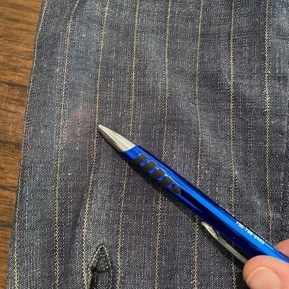 LADIES Veeko cute 3/4 sleeve fitted denim look jacket made in France - Picture 8 of 8